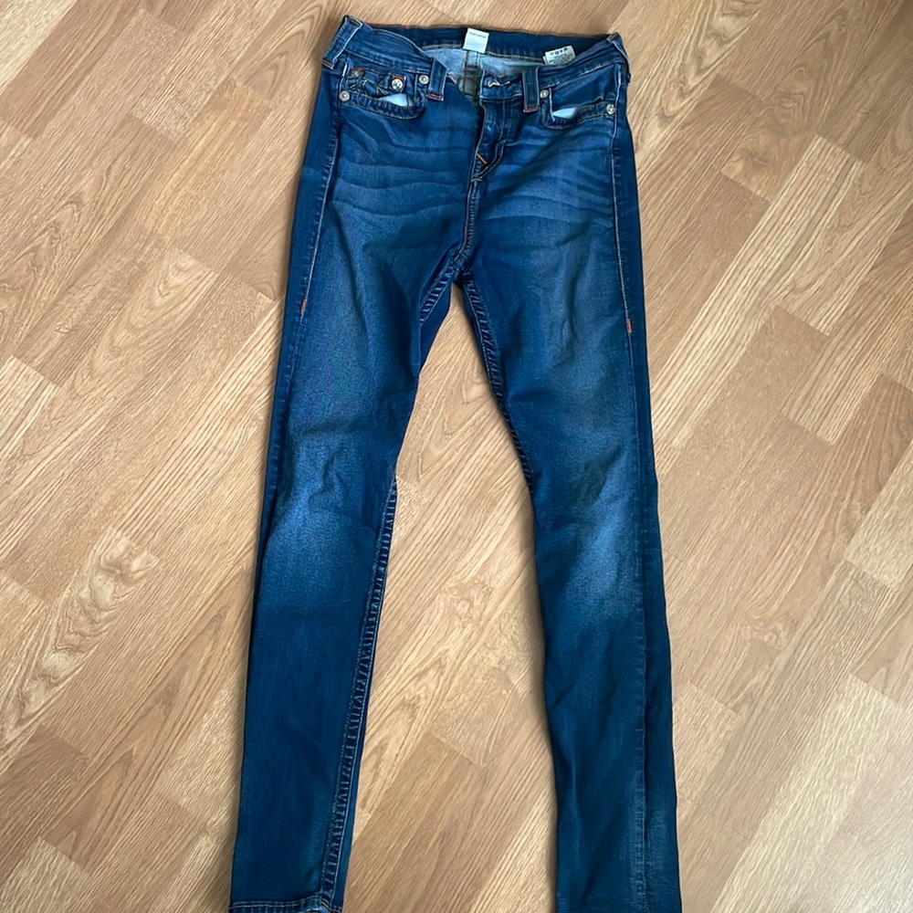 true Religion Blue Skinny Jeans Size 29